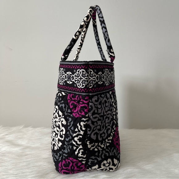 Vera Bradley Medium Tote in Canterberry Magenta Quilted - Picture 6 of 10